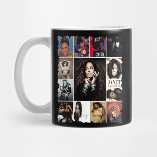 Janet Jackson Control 70s 80s Singer Vintage Mug